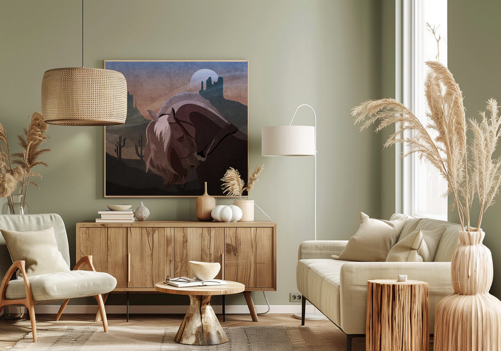 Cowboy Horse Poster
